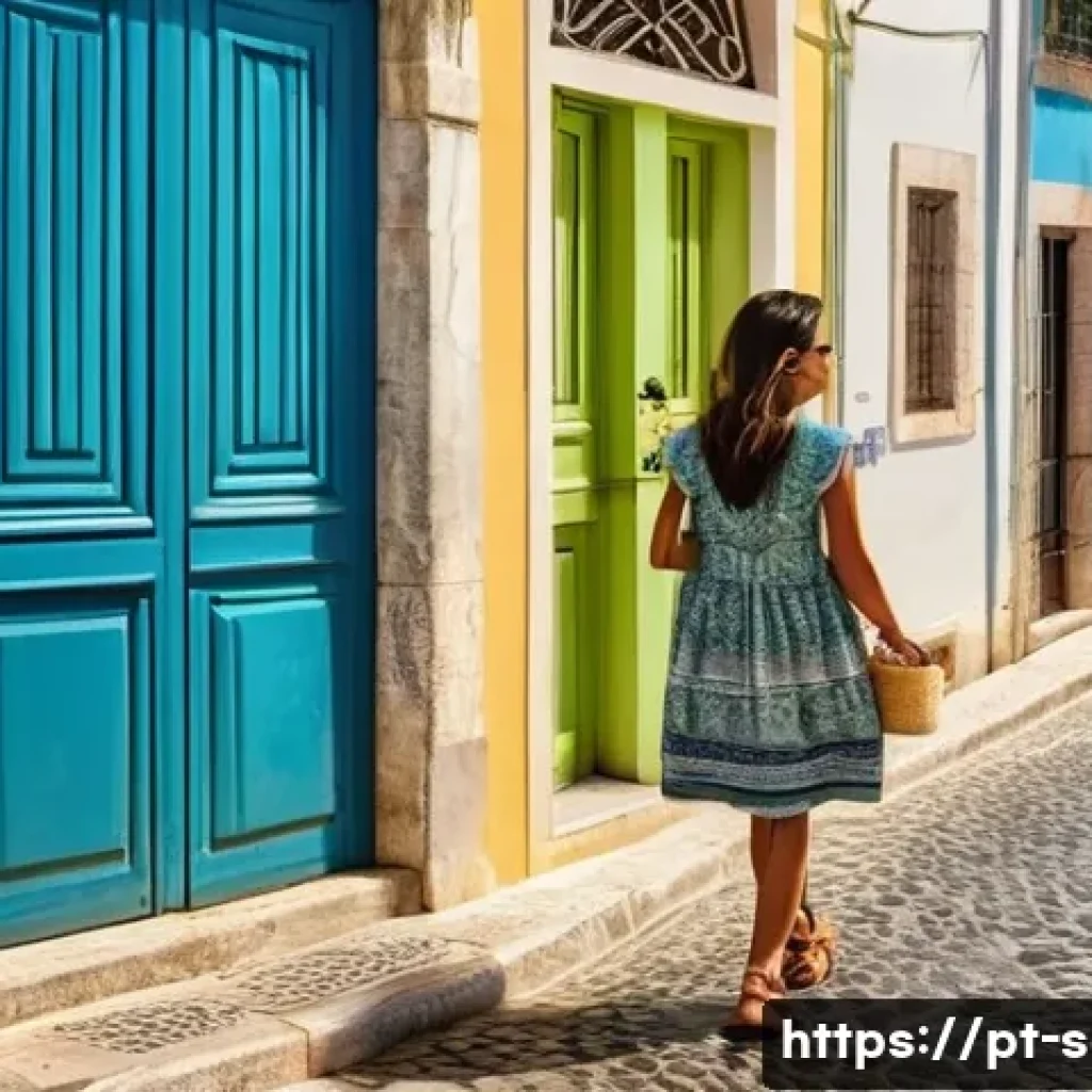 공급망관리와 스마트 공장의 연결 - **Prompt:** "A sunny street scene in Lisbon, Portugal. A young woman with olive skin and dark hair, ...