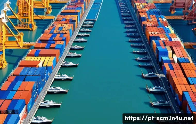 SCM 실무에서의 의사소통 개선 사례 - **Prompt:** A dynamic, modern illustration depicting a global supply chain fragmented by communicati...