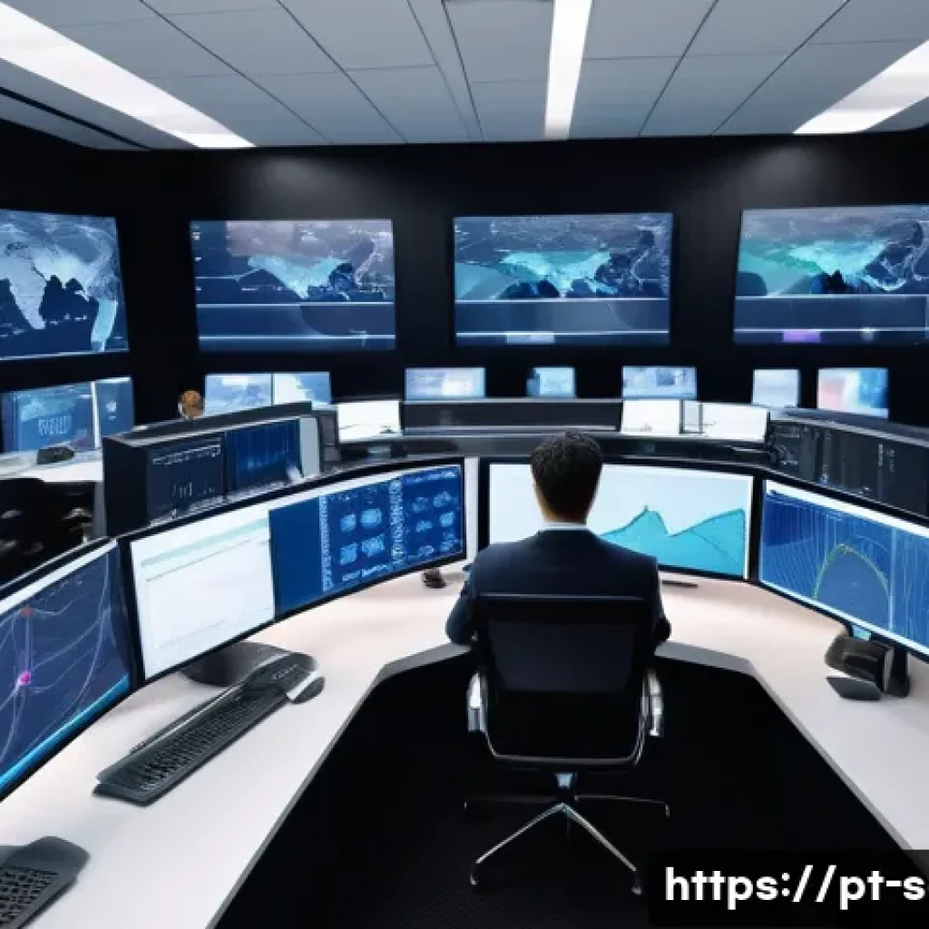 공급망관리와 국제 무역 협상 - A modern international logistics control room with a diverse team of professionals analyzing real-ti...